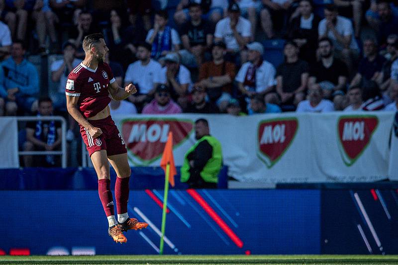 Finále českého fotbalového poháru MOL Cupu: 1. FC Slovácko - Sparta Praha, 18. května 2022 v Uherském Hradišti.