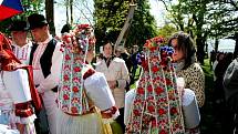 Poutní bohoslužbu v polní kapli na Blatnické hoře celebroval P. Antonín Hráček.