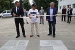 Slavnostní otevření chodníku slávy Slováckého fotbalu „Slovácká stopa“ u fotbalového stadionu v Uherském Hradišti.