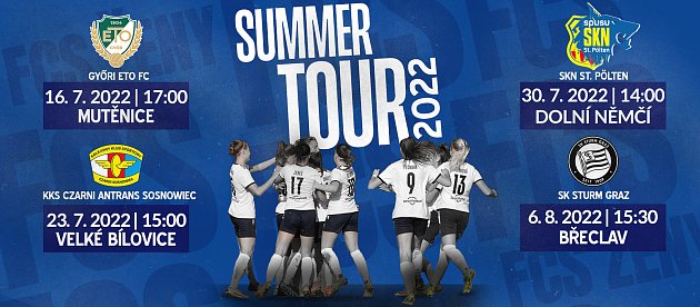 Fotbalistky Slovácka absolvují Summer Tour po jižní Moravě.