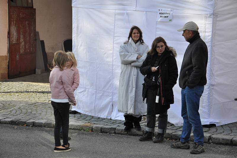 Natáčení filmu Tichý společník v okolí Uherského Brodu