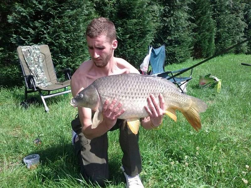 Soutěžní číslo 56. Vladimír Svozil, kapr obecný, 80 cm a 8 kg