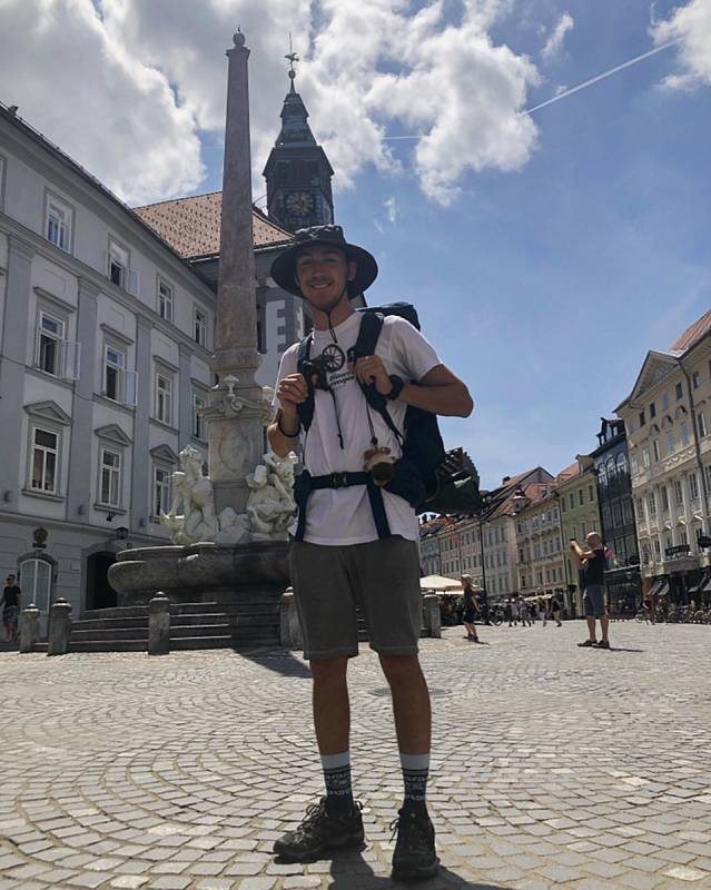 Maxim Jilík ve starobylém centru chorvatské Rijeky.