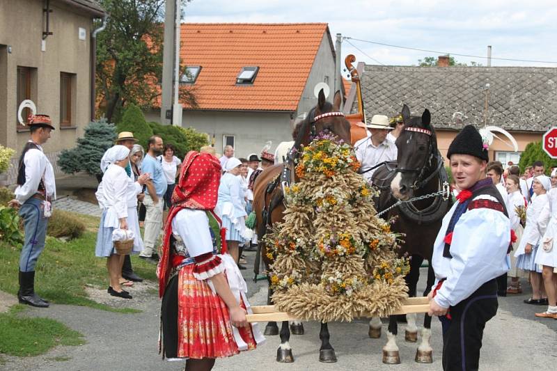 Krojované dožínkové slavnosti stále patří k životu lidí v městské části Uherského Hradiště, v Míkovicích, byť se konají jednou za dva roky.