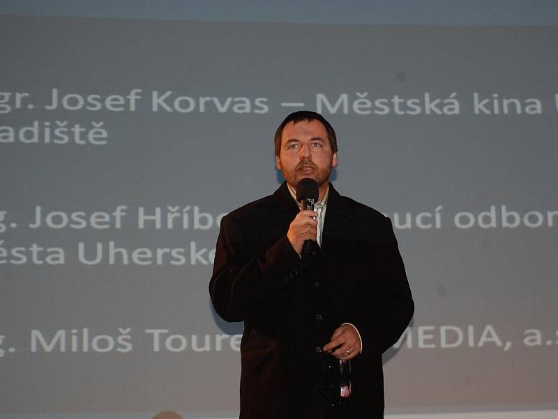 Úvodního slova se ujal ředitel Městských kin Uherské Hradiště Josef Korvas.