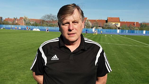 Trenér fotbalistů Kunovic Vratislav Chaloupka