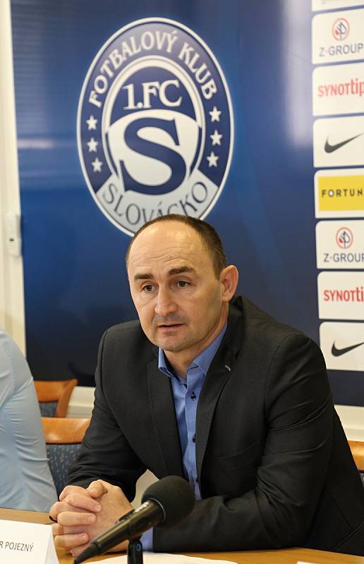 Cílem fotbalistů Slovácka i i přes povedený konec podzimu zůstává záchrana ve FORTUNA:LIZE. Na snímku ředitel klubu Petr Pojezný.