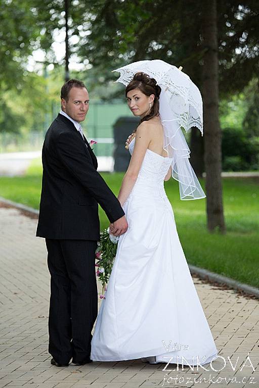 Soutěžní svatební pár číslo 160 - Petr a Petra Zatloukalovi, Bohuňovice.