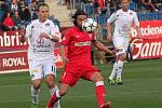 Fotbal Gambrinus liga 1. FC Slovácko - Zbrojovka Brno. Zleva Jiří Valenta, Pavel Zavadil.