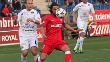 Fotbal Gambrinus liga 1. FC Slovácko - Zbrojovka Brno. Zleva Jiří Valenta, Pavel Zavadil.