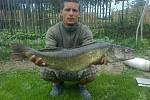 Soutěžní číslo 132 – Lukáš Kiml, candát, 85 cm, 7,4 kg.