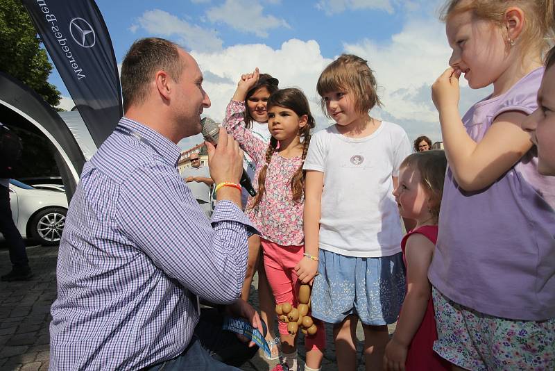 Magic festival 2018 v Uherském Hradišti. Kouzelné náměstí na Masarykově náměstí. Jiří Hadaš