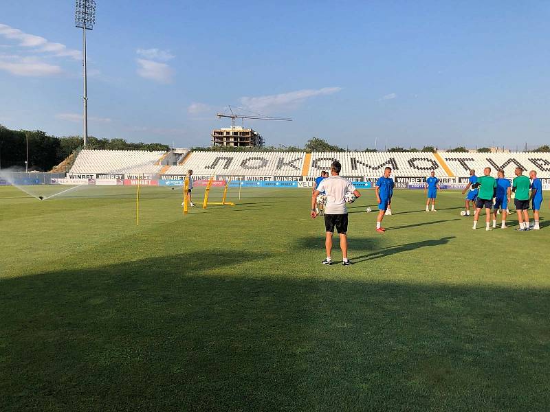Fotbalisté Slovácka se v bulharském Plovdivu chystají na první zápas druhého předkola Evropské konferenční ligy.