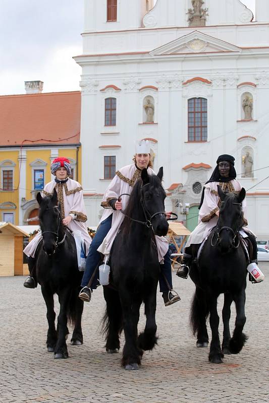 Tříkrálová sbírka 2018 v Uherském Hradišti. oblatní Charita