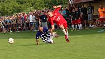 Uherský Brod - Hodonín 2:2 (0:1) Uherský Brod (v červeném).