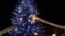 Čtenáři Slováckého deníku nakonec vánočnímu stromu na Masarykově náměstí v Uherském Hradišti vybrali jméno "Světluška".