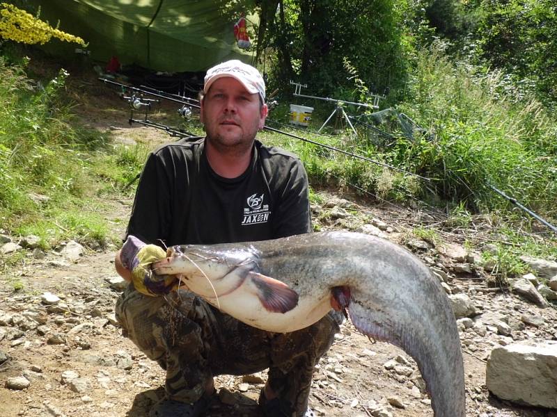 Soutěžní číslo 52 - Tomáš Musil, sumec, 94 cm, 12 kg.