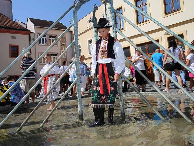 Slavnosti vína 2016 v Uherském Hradišti.  Mikroregion Staroměstsko ve Staré radnici.