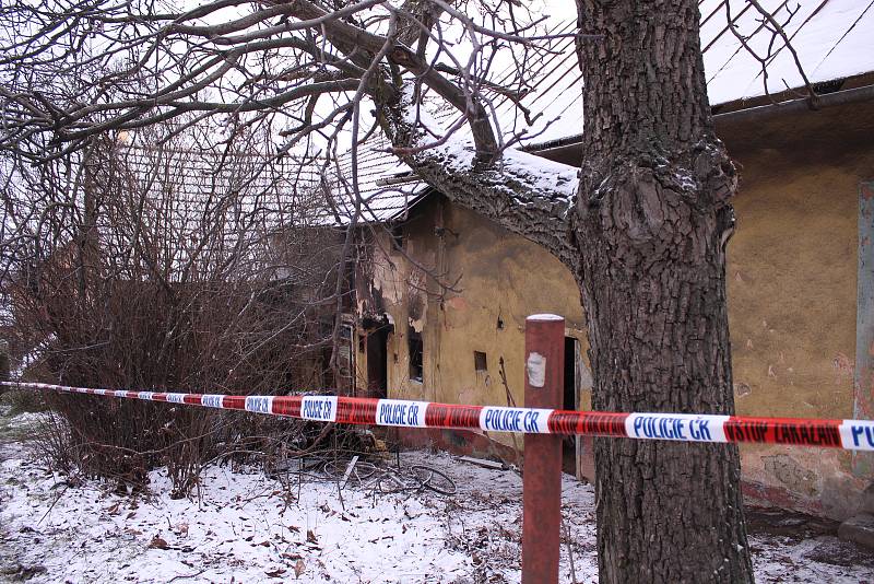 Dům ve Zlíně-Kudlově, kde ve středu večer zahynuli při požáru dva lidé.