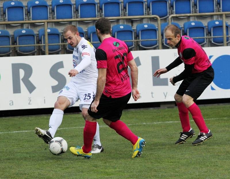 1. FC Slovácko - Mladá Boleslav. Kysela a David Jarolím.