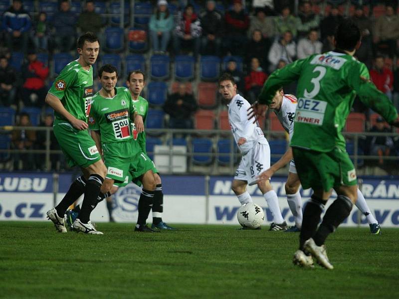 Fotbalový zápas 1. FC Slovácko-Jablonec skončil remízou.
