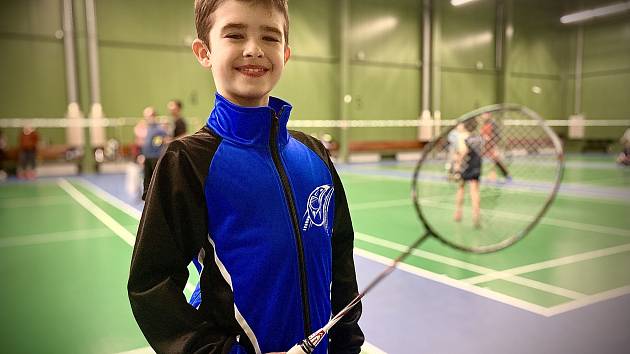 Badmintonista klubu BC Lokomotiva Kunovice Filip Ondruch nezahálí a pravidelně vyráží na turnaje žákovských kategorií.