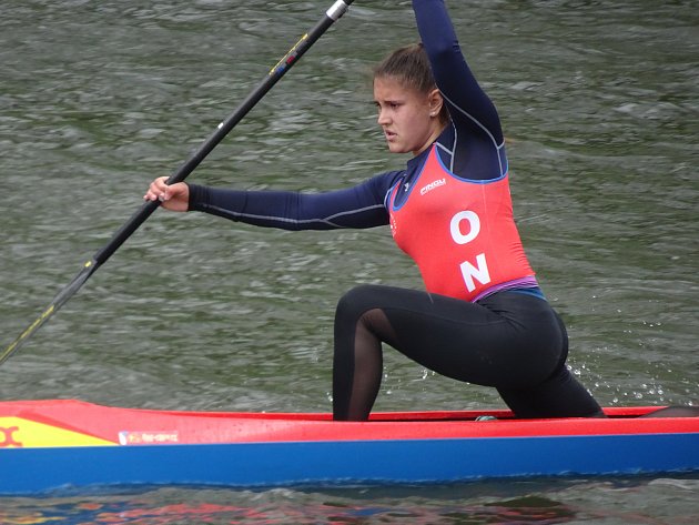 Stříbrná kanoistka Klára Studničková. Foto: TJ Ostrožská Nová Ves