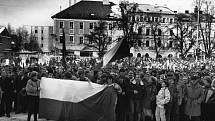 Stávka na nynějším Masarykově náměstí trvala 27. listopadu dvě hodiny.
