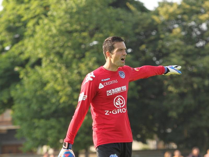 1. FC Slovácko - AS Trenčín 0:1. Přípravný zápas v Ratíškovicích.