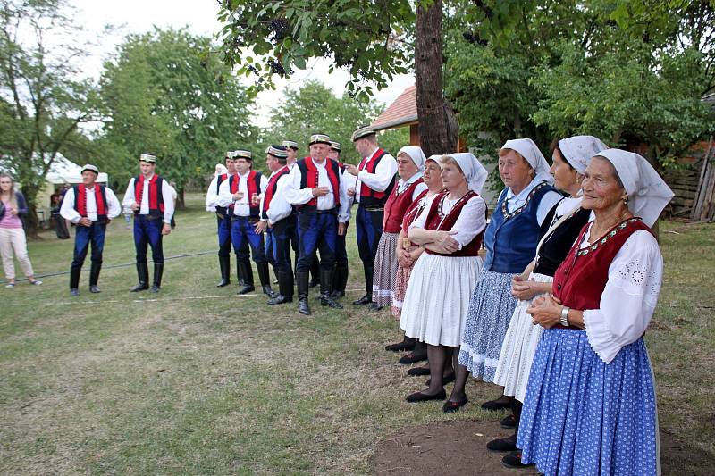 Diváci se ve dvoře a humně u Strmenských mohli v sobotu zaposlouchat do Medového zpívání. 