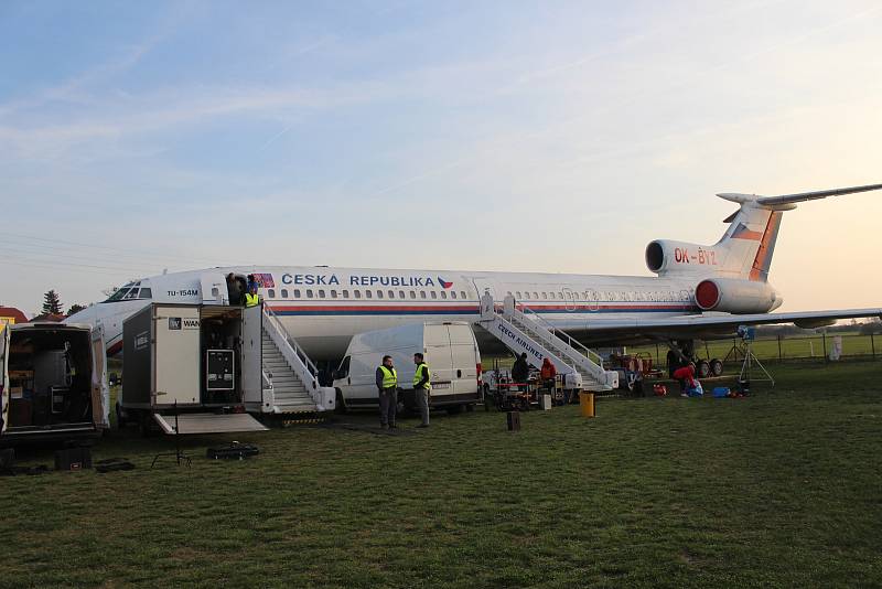 Letecké muzeum v Kunovicích se díky naganskému expresu TU-154 stalo cílem filmařů z chystaného snímku Zátopek.