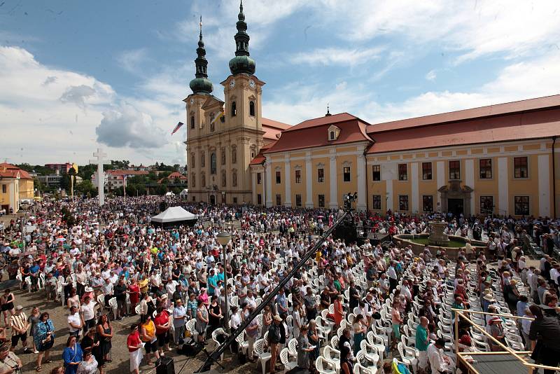 Národní cyrilometodějská pouť na Velehradě 5. července 2021.