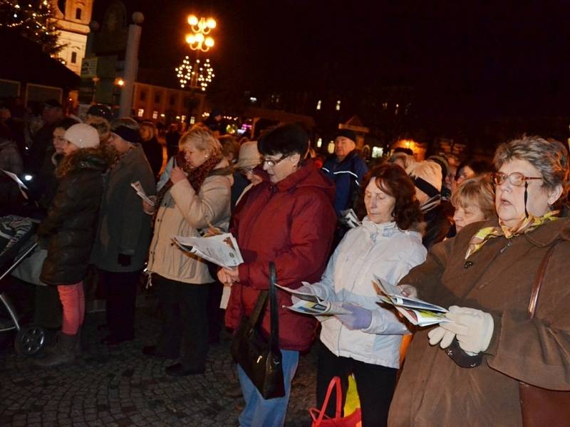 Česko zpívá koledy v Uherském Hradišti, 11. 12. 2013.