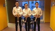 ZUŠ Uherské Hradiště - trumpetové trio Matyáše Ondrůška, Jakuba Krchňáčka a Jakuba Skopala