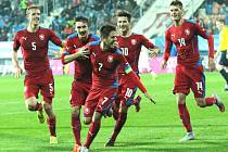 Kvalifikace ME U21: ČR – Černá Hora. Radost Čechů po gólu na 2:0