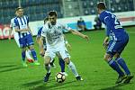 Fotbalisté 1. FC Slovácko (v bílém) porazili FK Mladá Boleslav 2:1.