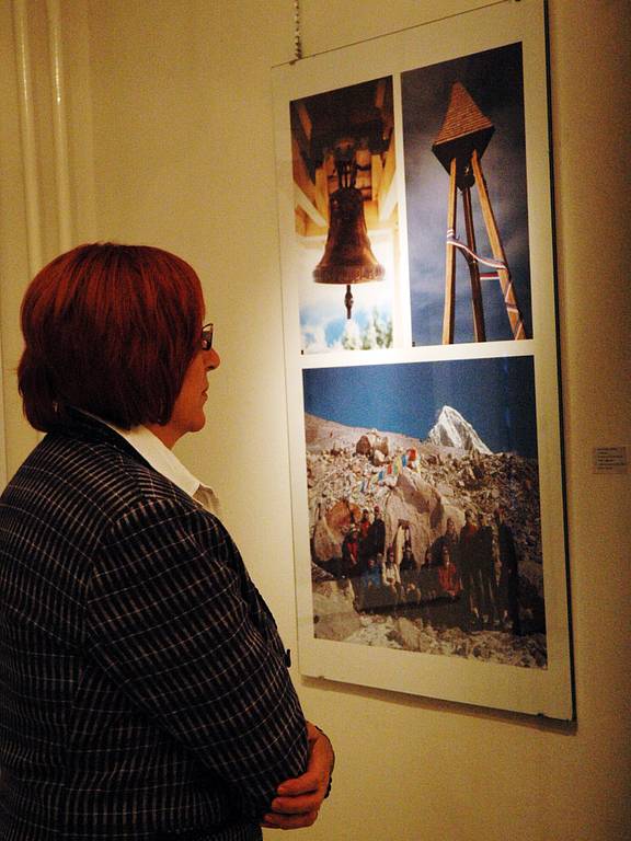 Na výstavě byly k vidění i fotografie Olivových prací  z Jeseníků i Himalájí.