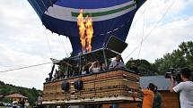 Křest největšího vzdušného balónu v České republice; Břestek úterý 30. června 2015.