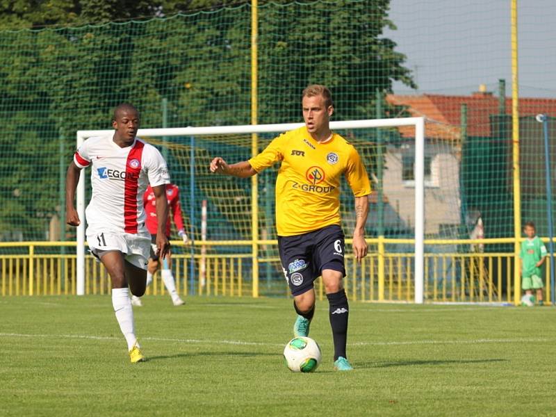 1. FC Slovácko - AS Trenčín 0:1. Přípravný zápas v Ratíškovicích. Petr Reinberk.