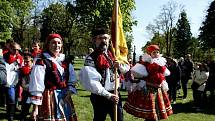 Poutní bohoslužbu v polní kapli na Blatnické hoře celebroval P. Antonín Hráček.