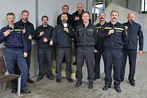 Kampaň Movember podpořili i profesionální hasiči z Uherského Hradiště.