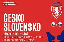 České fotbalistky do devatenácti let se na stadionu v Dolním Němčí utkají se sousedním Slovenskem.