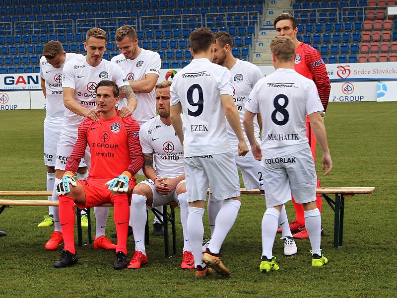 Fotbalisté Slovácka v úterý absolvovali tiskovou konferenci před startem jarní části HET ligy i tradiční focení.