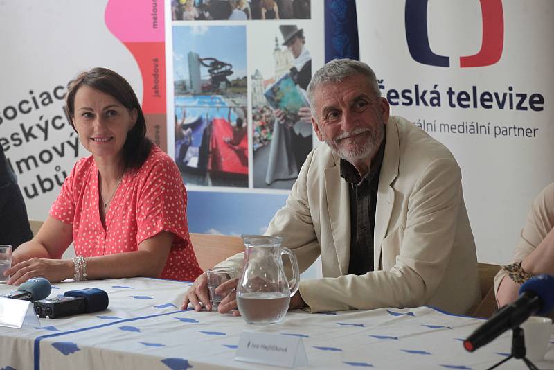 Letní filmová škola, 2021. ředitelka festivalu Radana Korená a herec Martin Huba