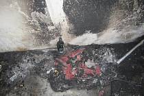 Požár podkroví rodinného domu v Buchlovicích - 30. 8. 2022