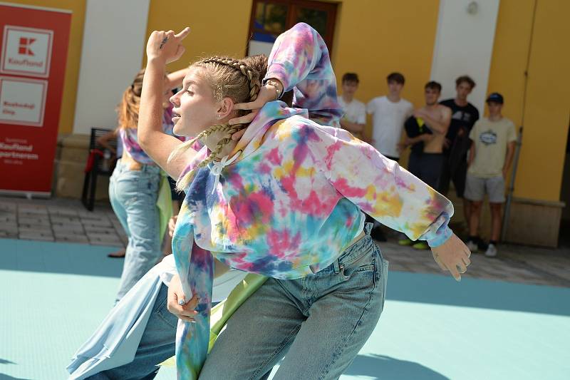 První den Slováckého léta byl na programu také Street dance, parkur a Streetball.