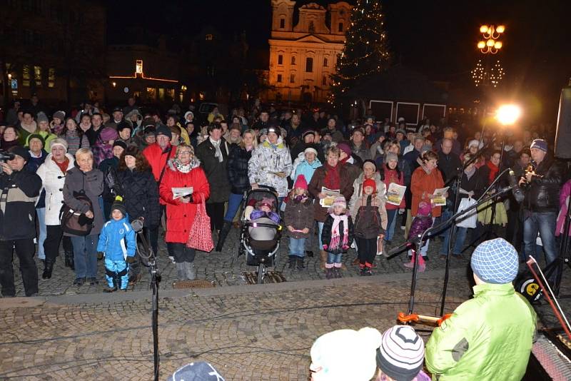 Česko zpívá koledy v Uherském Hradišti, 11. 12. 2013.