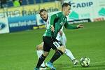 Fotbalisté Slovácka (v bílých dresech) v pondělní dohrávce 17. kola FORTUNA:LIGY hostili Jablonec.