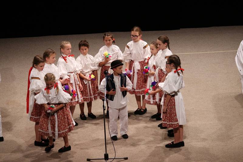 Ve Velkém sále Kulturního domu Uherský Brod se v sobotu večer oslavovalo výročí dětského folklorního souboru Holúbek řadou vystoupení.