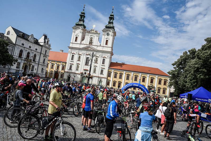 Na kole vinohrady startovalo 11. července tradičně na Masarykově náměstí v Uherském Hradišti.